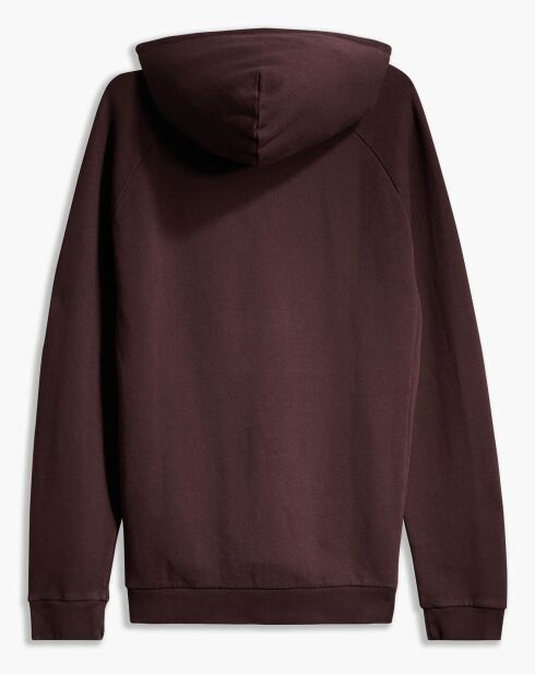 Sweat Sustainable à capuche bordeaux