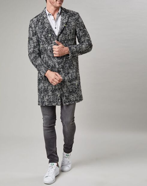 Manteau Moucheté Gall gris