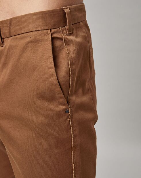 Pantalon Cut tabac