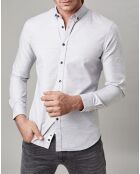 Chemise droite Micro Design grise