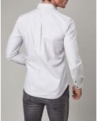 Chemise droite Micro Design grise