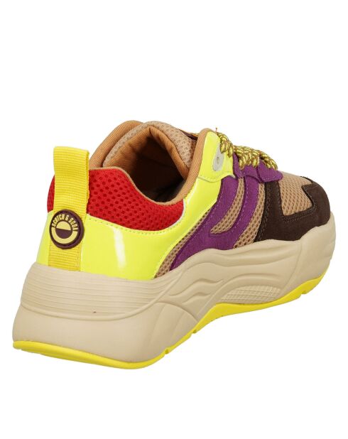 Sneakers Sona beige/violet/jaune