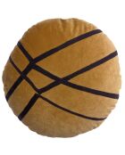 Coussin brodé Fara bronze - D. 50 cm