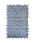 Tapis Worgan Denim bleu/ivoire - 160x230 cm