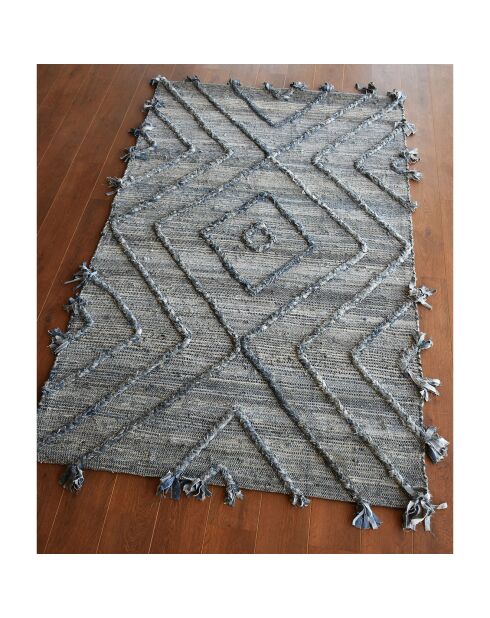 Alfombra Worgan Denim azul/marfil - 160x230 cm