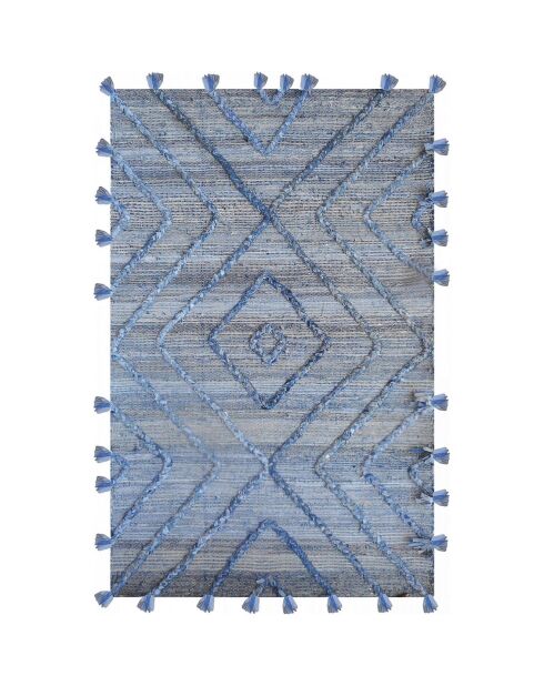 Alfombra Worgan Denim azul/marfil - 120x180 cm