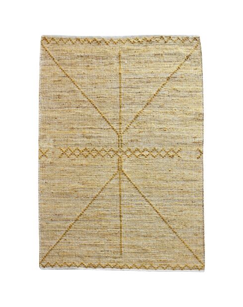 Alfombra dorada Jiazi - 160x230 cm