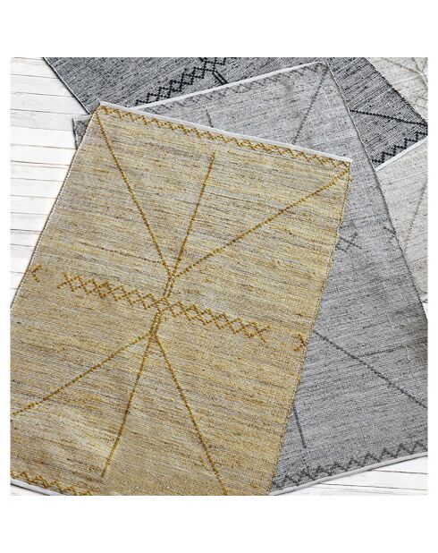 Alfombra dorada Jiazi - 160x230 cm