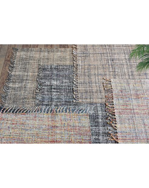 Alfombra Fahro multicolor y natural - 160x230 cm