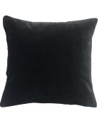 Coussin brodé en Velours Fara quartz - 45x45 cm