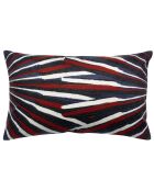 Coussin brodé Sasha rubis - 40x65 cm