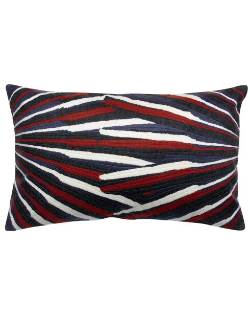 Coussin brodé Sasha rubis - 40x65 cm