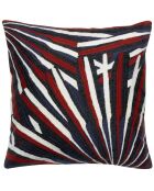 Coussin brodé Sasha rubis - 45x45 cm