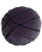 Coussin brodé Fara raisin - D. 50 cm