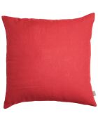 Coussin uni en Lin Zeff groseille - 45x45 cm