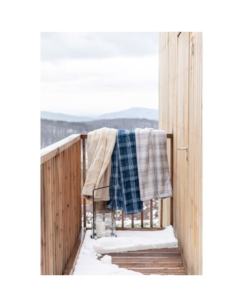 Plaid Luba sable - 140x180 cm