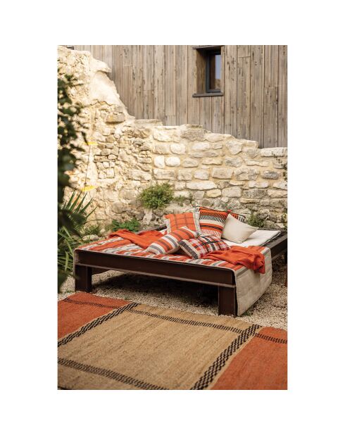 Chemin de lit Zeff Eden en Lin  marmelade - 90x240 cm