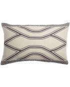 Coussin Zeff Johan en Lin raisin - 40x65 cm