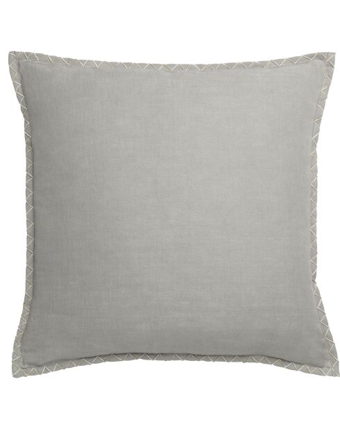 Coussin Nala  en Lin mélangé perle - 45x45 cm