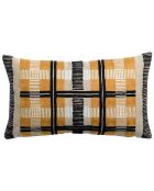 Coussin brodé Eden ocre - 30x50 cm