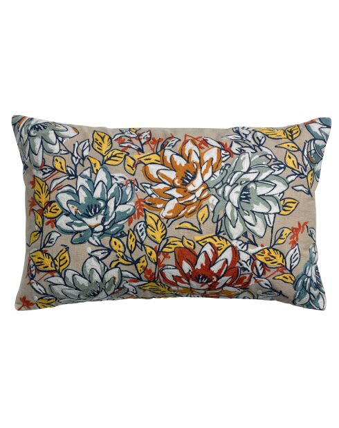 Alba geborduurd kussen veelkleurig - 40x65 cm