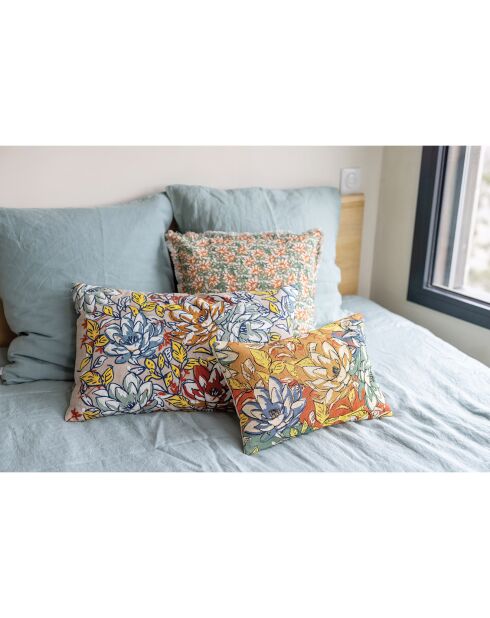 Coussin brodé Alba multicolore - 40x65 cm