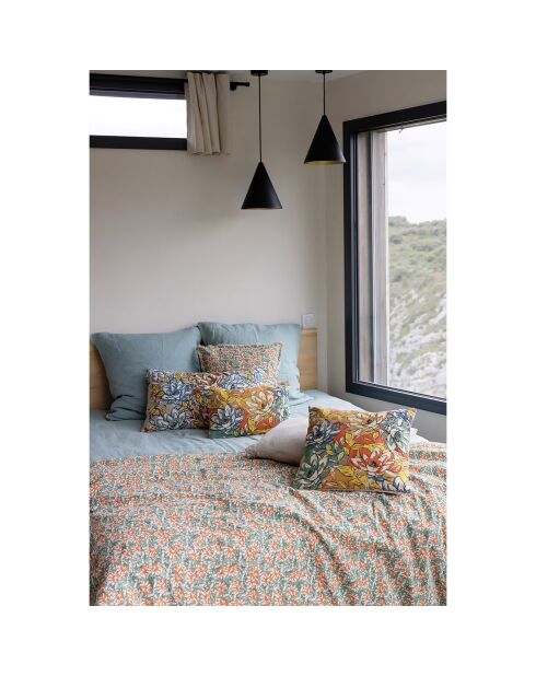 Alba geborduurd kussen veelkleurig - 40x65 cm