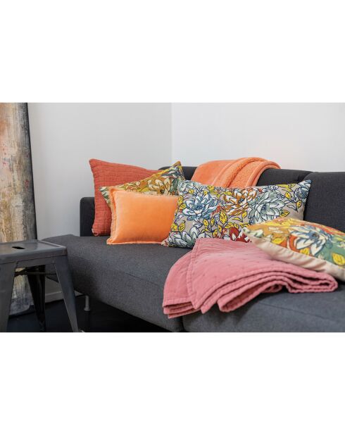 Alba geborduurd kussen veelkleurig - 40x65 cm