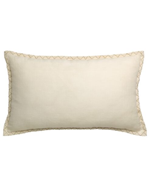 Coussin Nala en Lin mélangé crème - 30x50 cm
