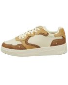 Sneakers en Cuir Bia marron/beige