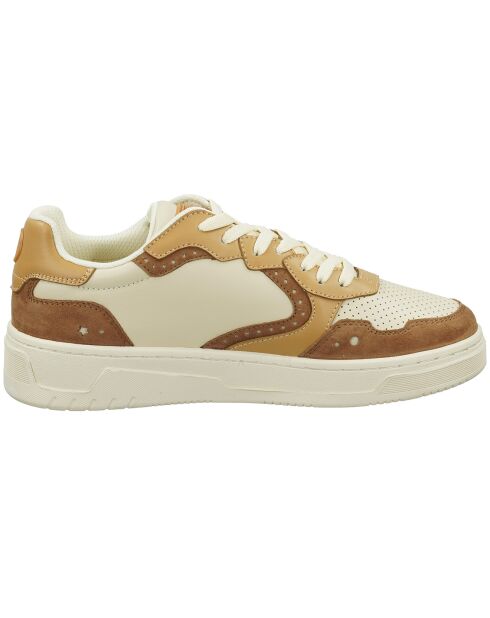 Sneakers en Cuir Bia marron/beige