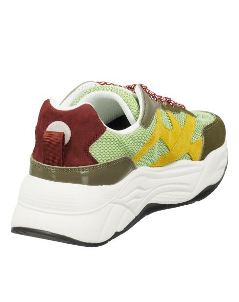 Sneakers Nato vert/jaune/kaki