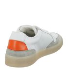 Sneakers en Cuir Oba blanc/gris/orange