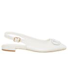 Slingbacks Osso blanches