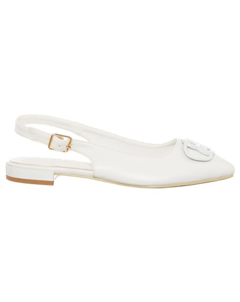 Slingbacks Osso blanches