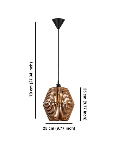Suspension Gonio camel - 25x70 cm