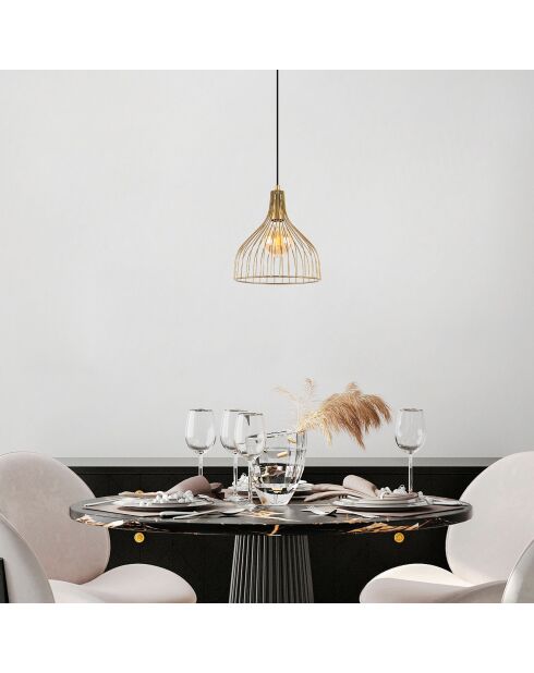 Suspension Cafu dorée - 25x123 cm