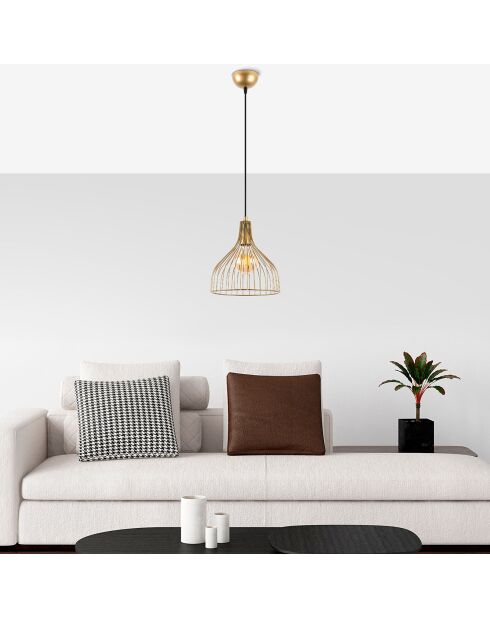 Suspension Cafu dorée - 25x123 cm
