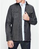 Chemise Iroyal anthracite bleu denim