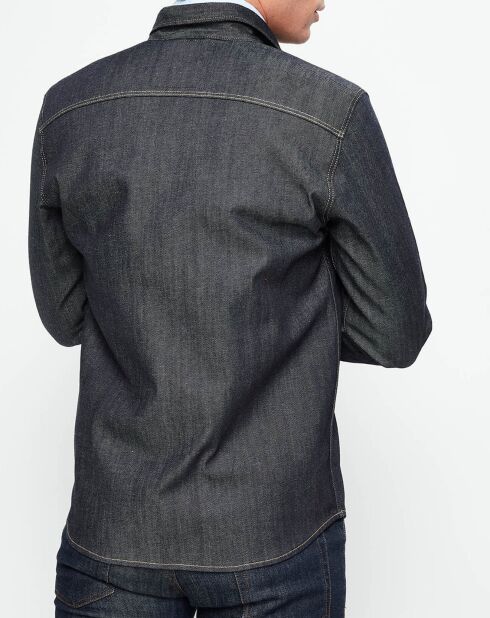 Chemise Iroyal anthracite bleu denim