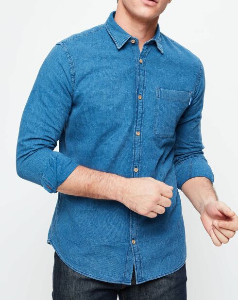 Chemise Jorjaques bleu clair denim