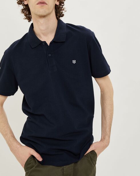 Polo Jprblabooster bleu marine