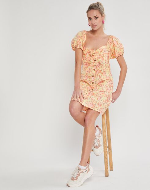 Billabong x Wrangler Far & Away Kurzkleid aus Leinenmischung, mehrfarbig