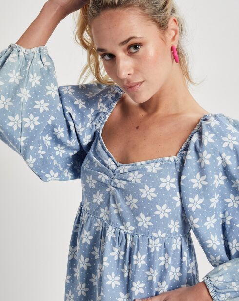 Robe Billabong x  Wrangler Just A Dream imprimée bleu/blanc