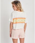 T-Shirt Billabong x  Wrangler Border Line blanc/multicolore