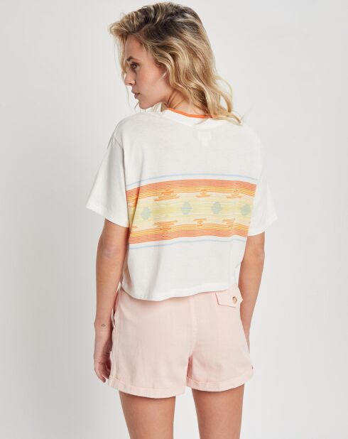 T-Shirt Billabong x  Wrangler Border Line blanc/multicolore