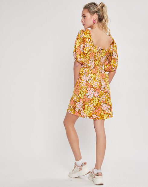 Robe Mini Paradise à fleurs multicolore