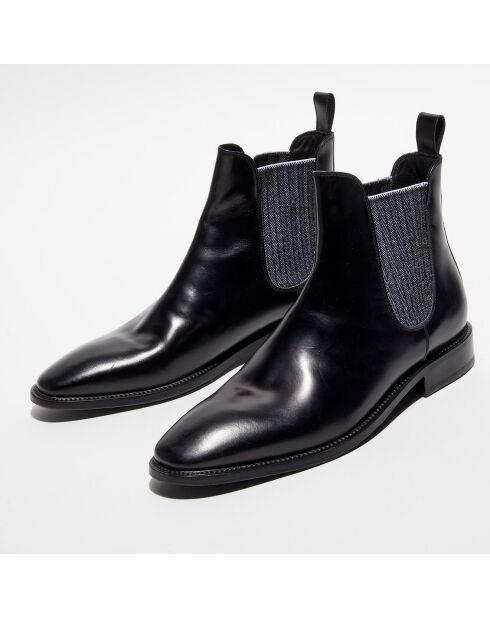 Chelsea Boots en Cuir noires