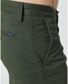 Pantalon chinos slim Twill vert moyen