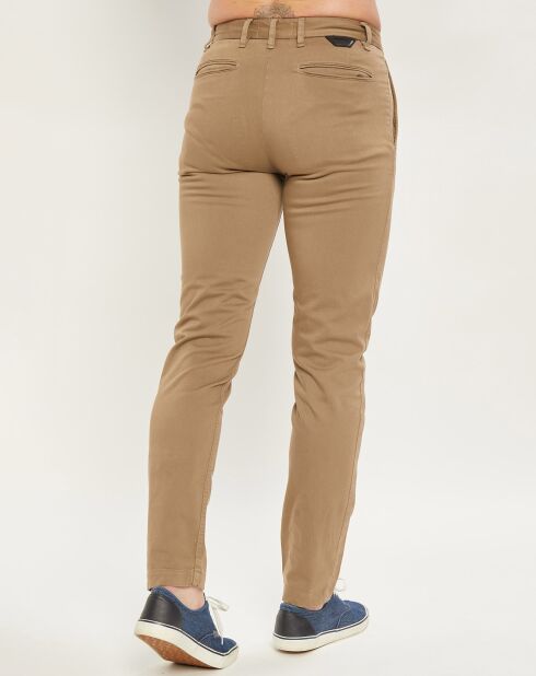 Pantaloni chino grigi beige